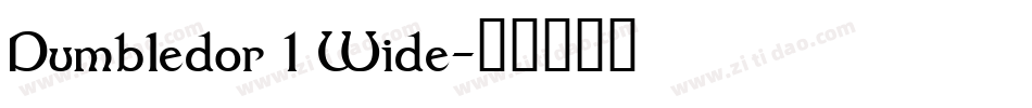 Dumbledor 1 Wide字体转换